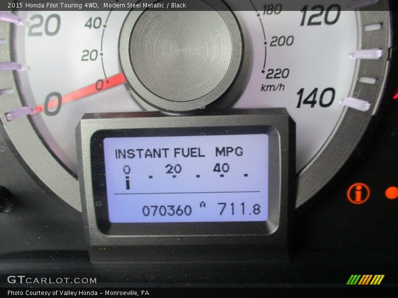 Modern Steel Metallic / Black 2015 Honda Pilot Touring 4WD