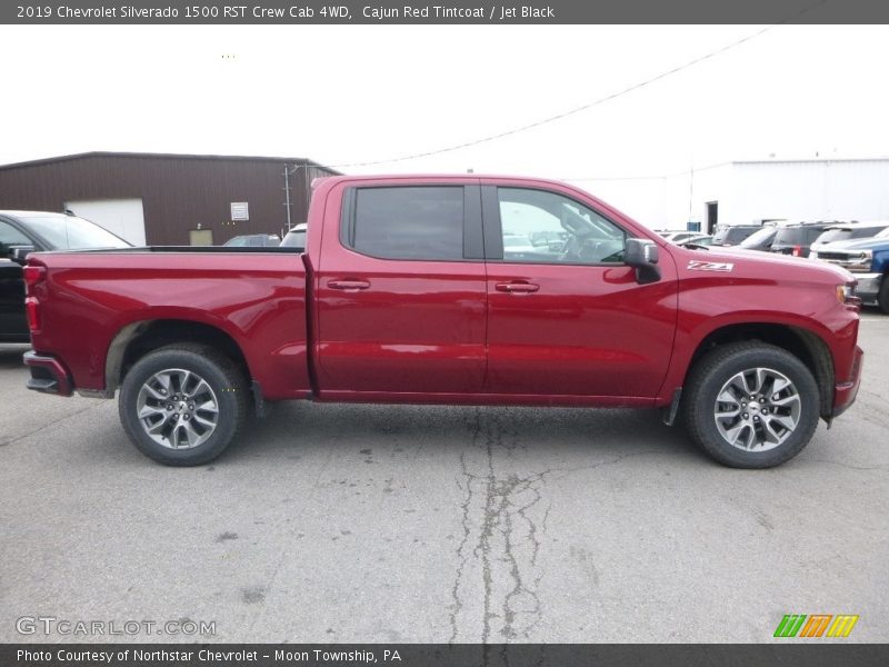 Cajun Red Tintcoat / Jet Black 2019 Chevrolet Silverado 1500 RST Crew Cab 4WD
