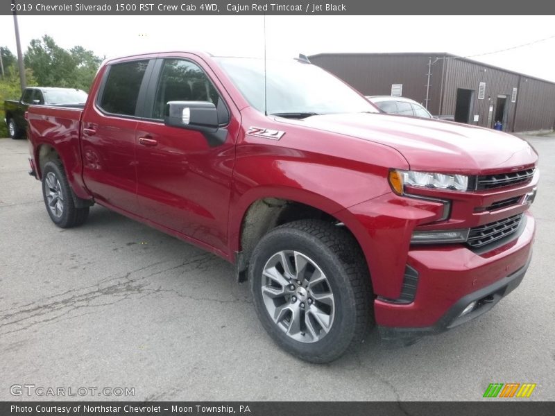 Cajun Red Tintcoat / Jet Black 2019 Chevrolet Silverado 1500 RST Crew Cab 4WD