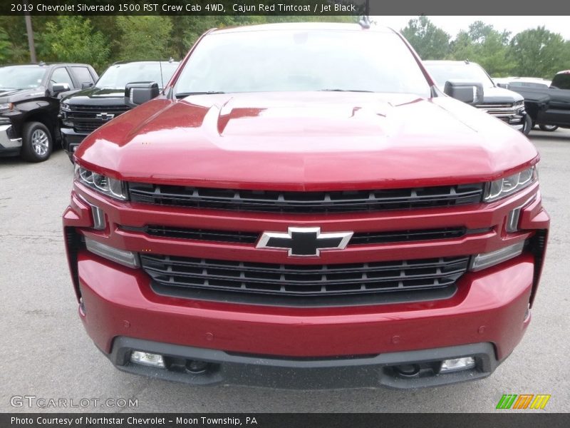 Cajun Red Tintcoat / Jet Black 2019 Chevrolet Silverado 1500 RST Crew Cab 4WD