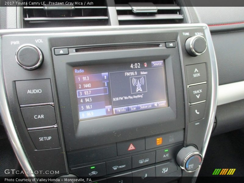 Predawn Gray Mica / Ash 2017 Toyota Camry LE