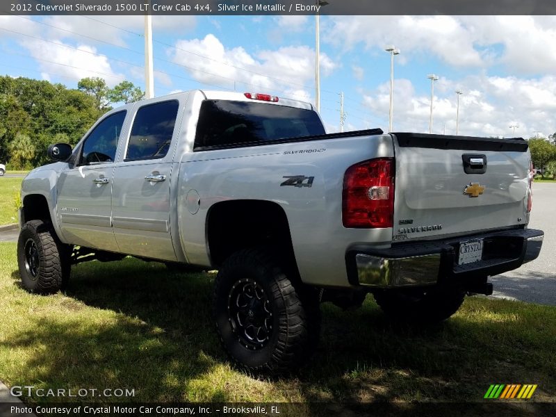 Silver Ice Metallic / Ebony 2012 Chevrolet Silverado 1500 LT Crew Cab 4x4