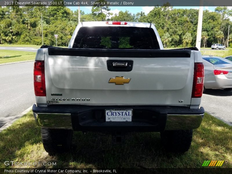 Silver Ice Metallic / Ebony 2012 Chevrolet Silverado 1500 LT Crew Cab 4x4