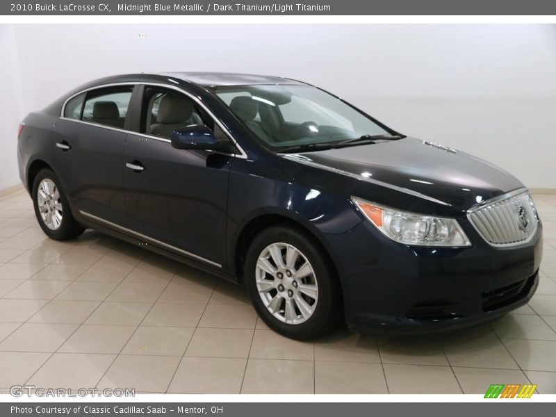 Midnight Blue Metallic / Dark Titanium/Light Titanium 2010 Buick LaCrosse CX