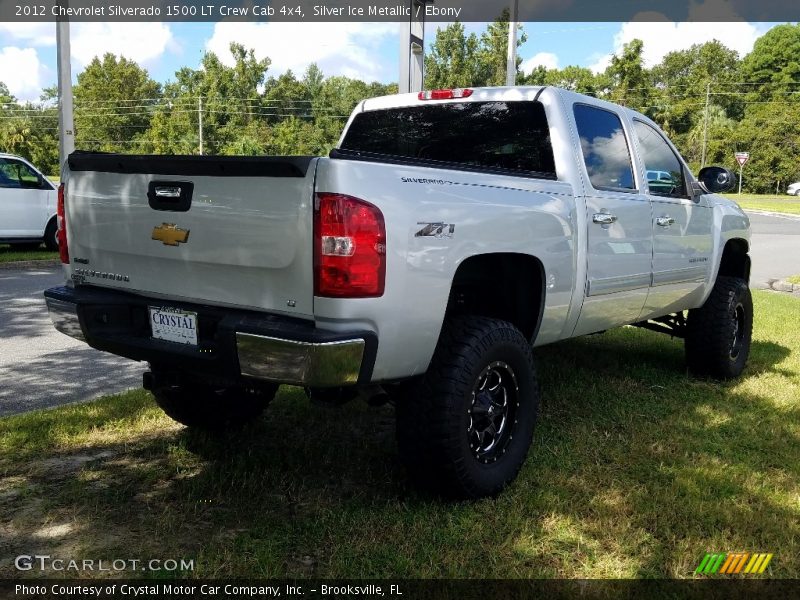 Silver Ice Metallic / Ebony 2012 Chevrolet Silverado 1500 LT Crew Cab 4x4