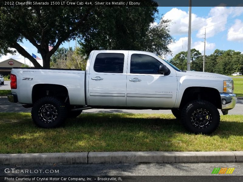 Silver Ice Metallic / Ebony 2012 Chevrolet Silverado 1500 LT Crew Cab 4x4