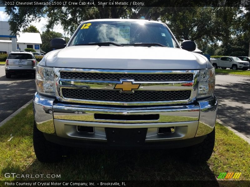 Silver Ice Metallic / Ebony 2012 Chevrolet Silverado 1500 LT Crew Cab 4x4