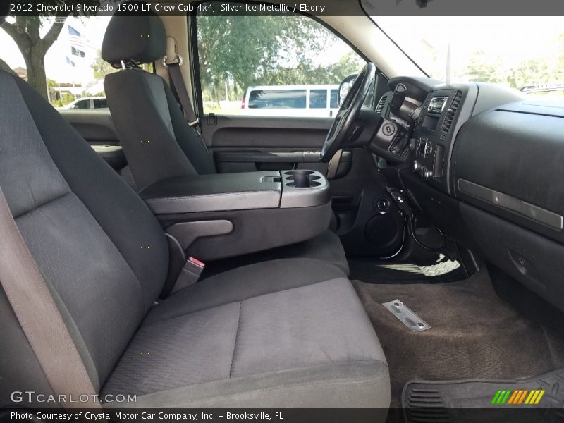 Silver Ice Metallic / Ebony 2012 Chevrolet Silverado 1500 LT Crew Cab 4x4
