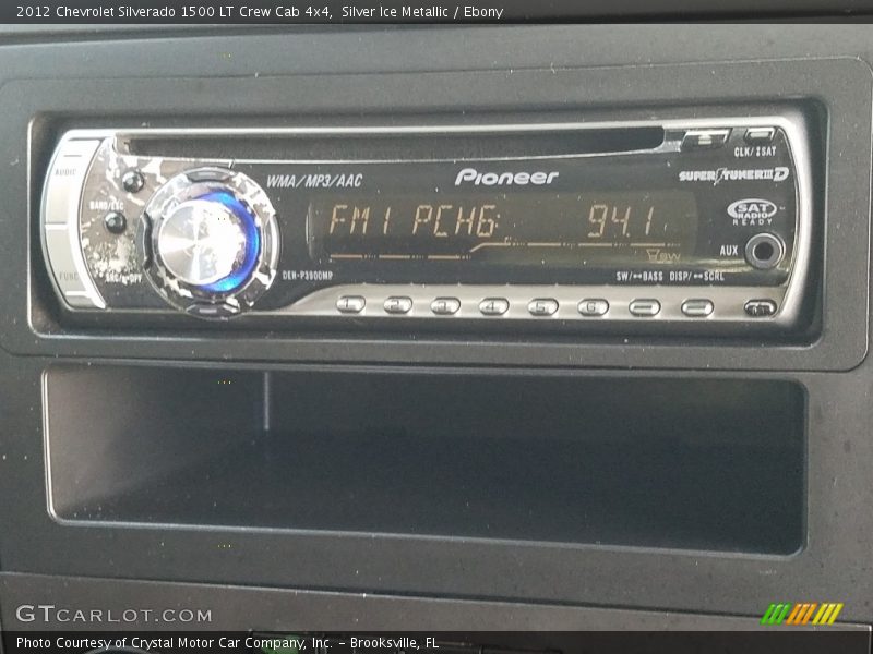 Silver Ice Metallic / Ebony 2012 Chevrolet Silverado 1500 LT Crew Cab 4x4