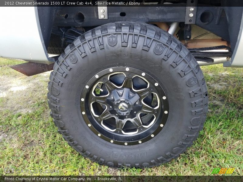 Silver Ice Metallic / Ebony 2012 Chevrolet Silverado 1500 LT Crew Cab 4x4