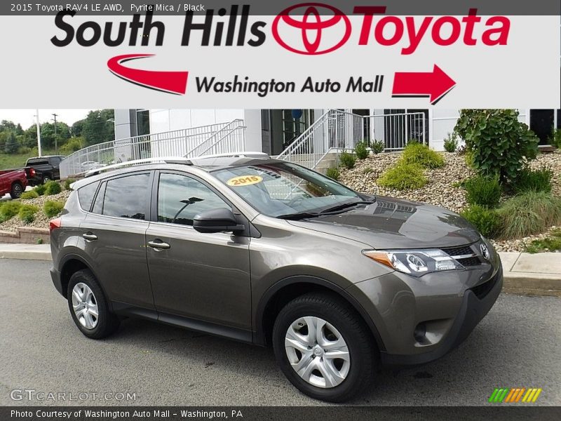 Pyrite Mica / Black 2015 Toyota RAV4 LE AWD