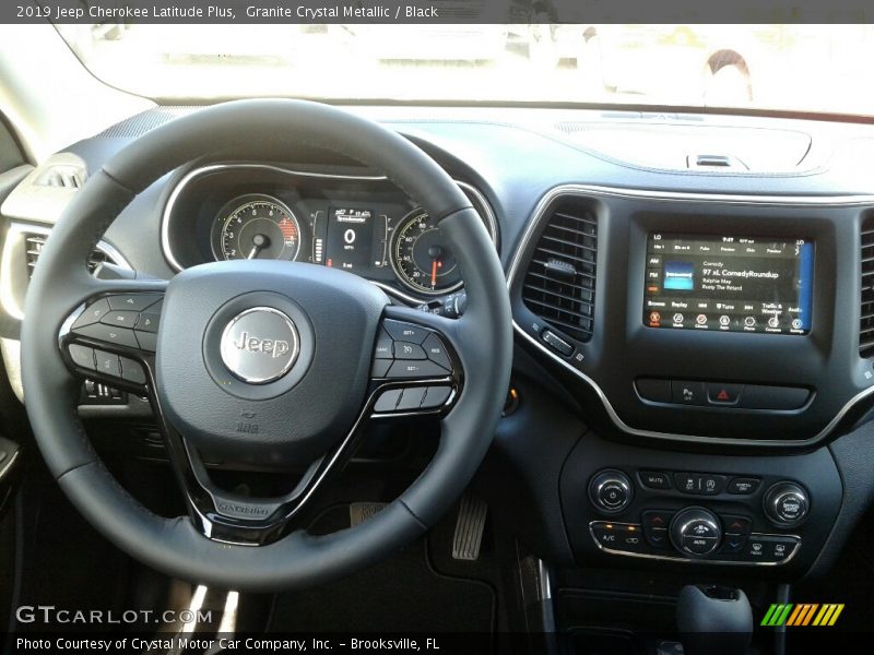 Granite Crystal Metallic / Black 2019 Jeep Cherokee Latitude Plus