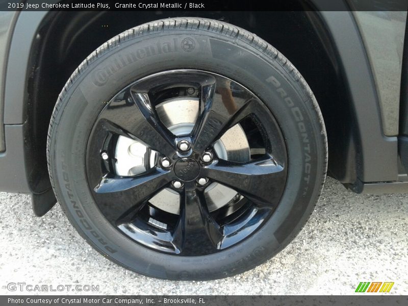 Granite Crystal Metallic / Black 2019 Jeep Cherokee Latitude Plus