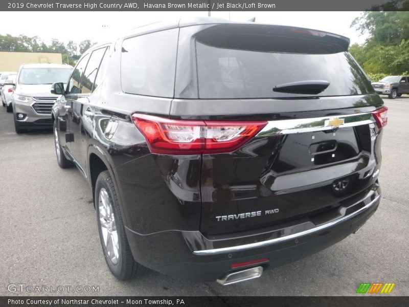 Havana Brown Metallic / Jet Black/Loft Brown 2019 Chevrolet Traverse High Country AWD