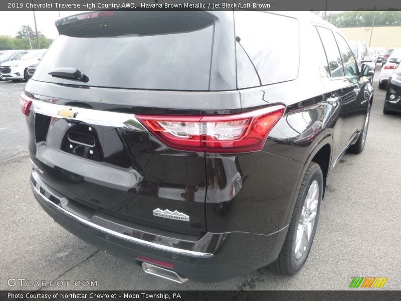 Havana Brown Metallic / Jet Black/Loft Brown 2019 Chevrolet Traverse High Country AWD