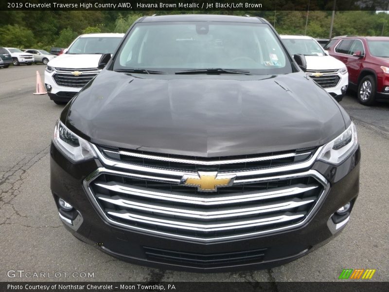 Havana Brown Metallic / Jet Black/Loft Brown 2019 Chevrolet Traverse High Country AWD