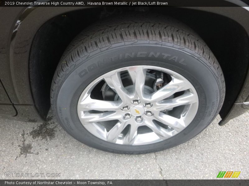 Havana Brown Metallic / Jet Black/Loft Brown 2019 Chevrolet Traverse High Country AWD