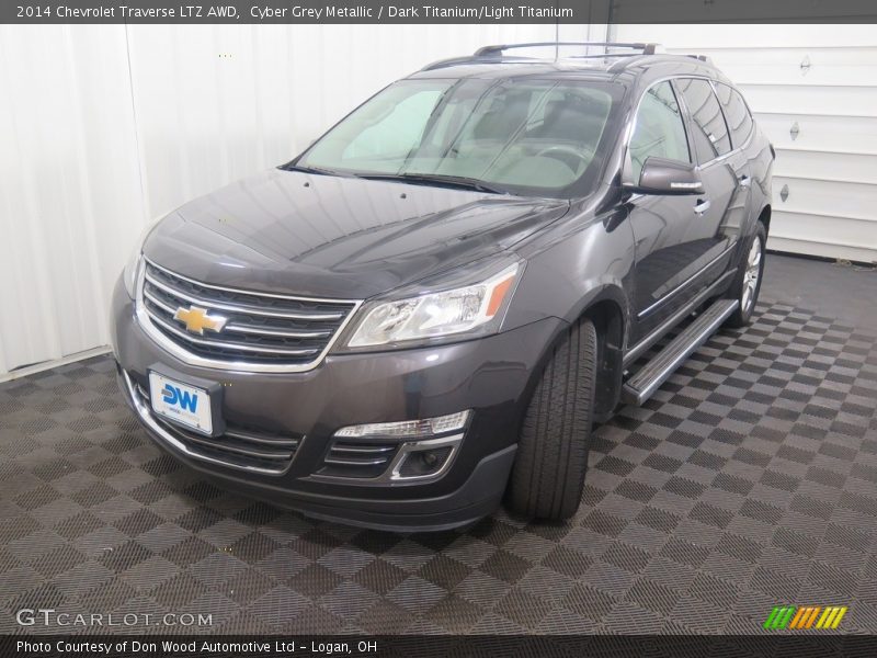 Cyber Grey Metallic / Dark Titanium/Light Titanium 2014 Chevrolet Traverse LTZ AWD