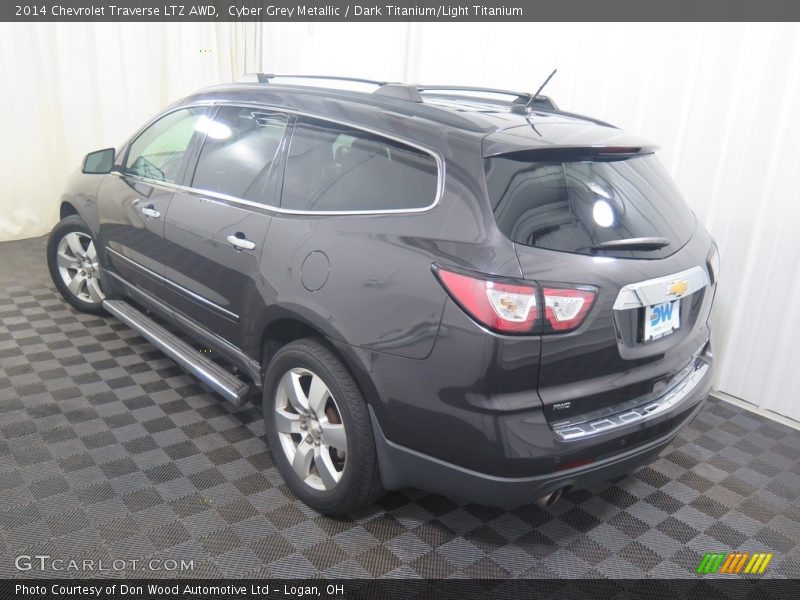 Cyber Grey Metallic / Dark Titanium/Light Titanium 2014 Chevrolet Traverse LTZ AWD