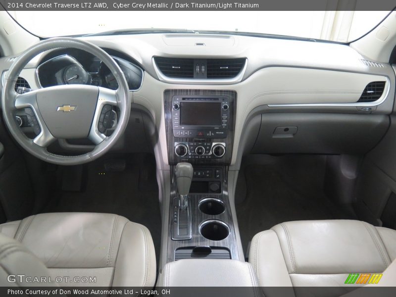 Cyber Grey Metallic / Dark Titanium/Light Titanium 2014 Chevrolet Traverse LTZ AWD