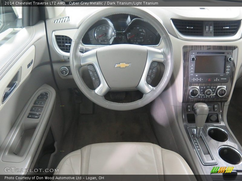 Cyber Grey Metallic / Dark Titanium/Light Titanium 2014 Chevrolet Traverse LTZ AWD