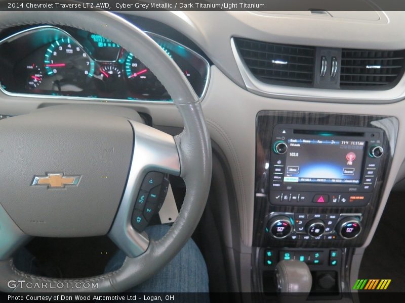Cyber Grey Metallic / Dark Titanium/Light Titanium 2014 Chevrolet Traverse LTZ AWD