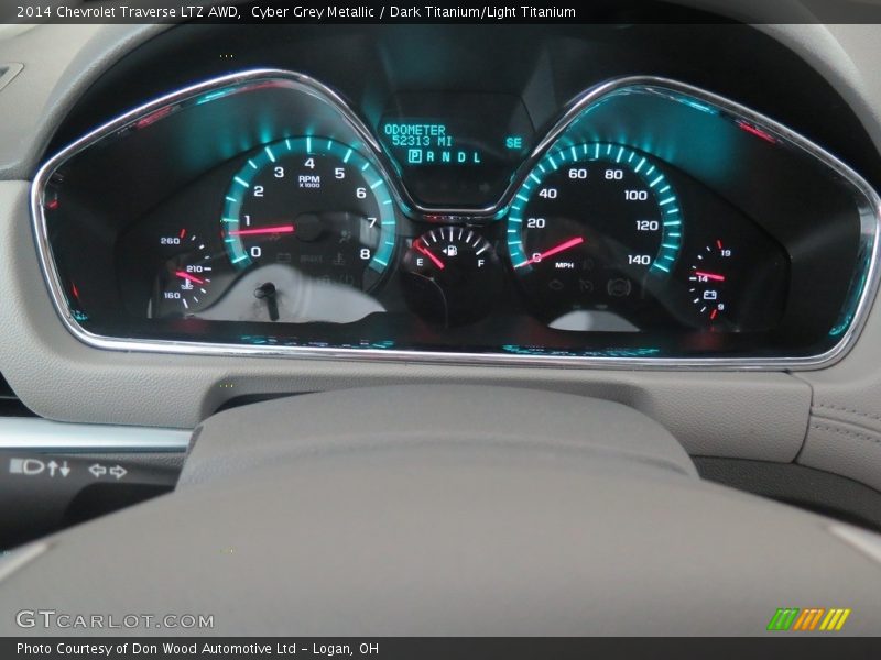 Cyber Grey Metallic / Dark Titanium/Light Titanium 2014 Chevrolet Traverse LTZ AWD