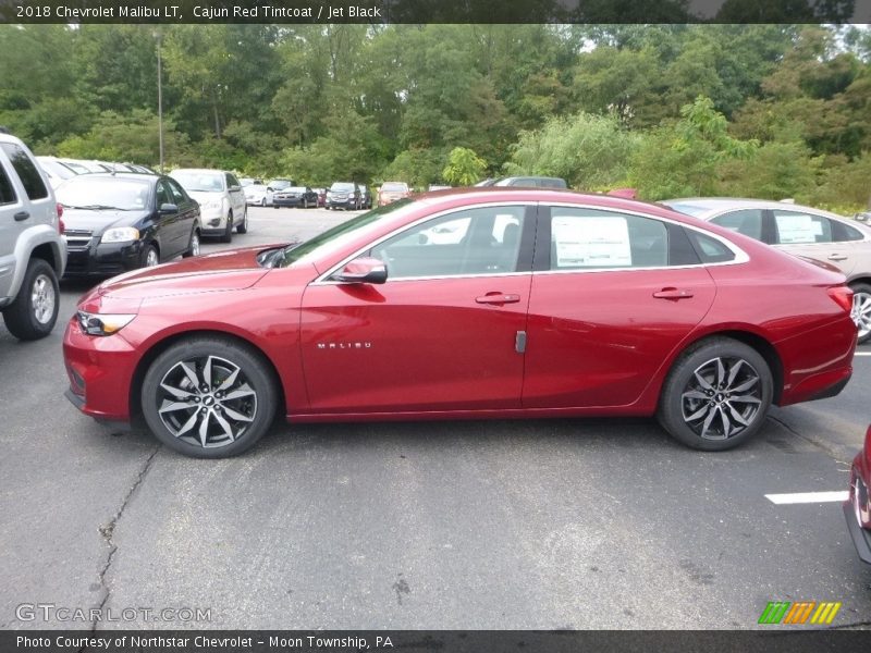 Cajun Red Tintcoat / Jet Black 2018 Chevrolet Malibu LT