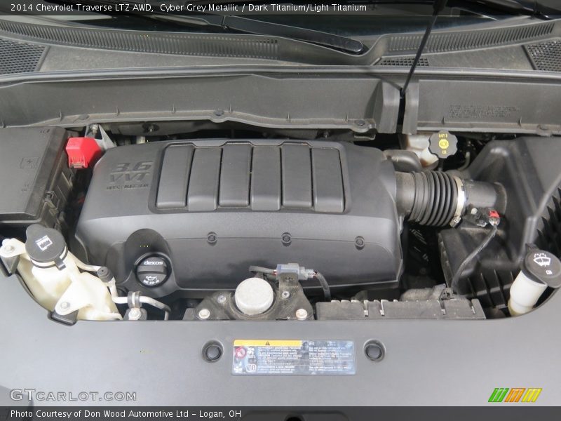 Cyber Grey Metallic / Dark Titanium/Light Titanium 2014 Chevrolet Traverse LTZ AWD
