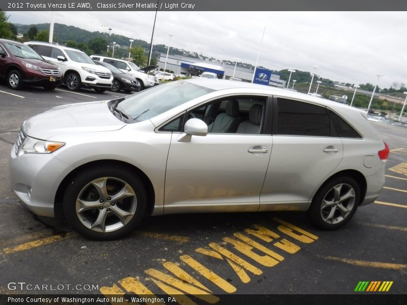 Classic Silver Metallic / Light Gray 2012 Toyota Venza LE AWD