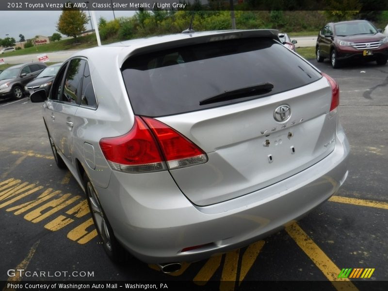 Classic Silver Metallic / Light Gray 2012 Toyota Venza LE AWD