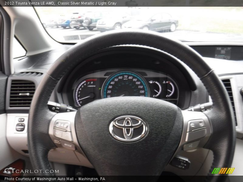Classic Silver Metallic / Light Gray 2012 Toyota Venza LE AWD