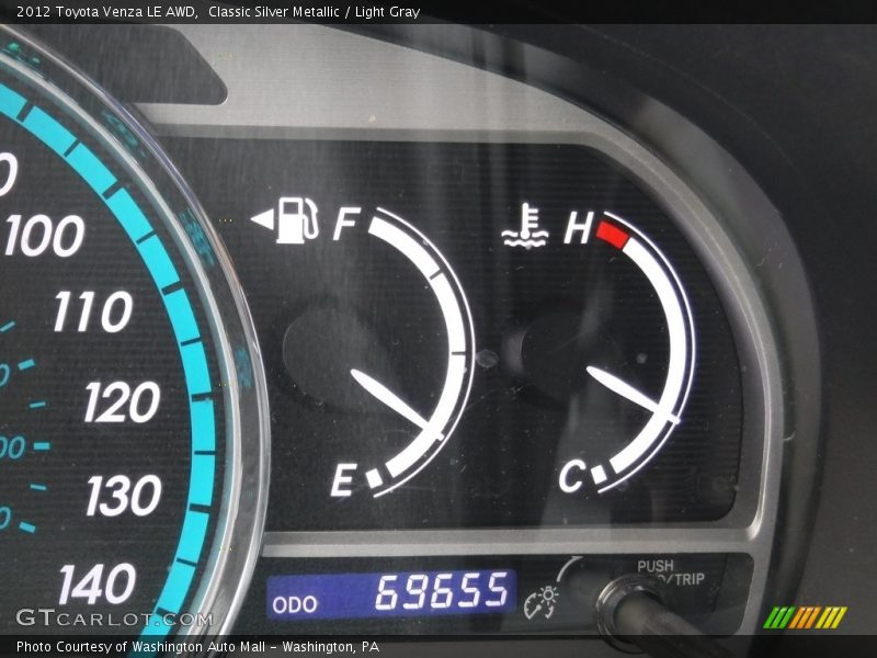 Classic Silver Metallic / Light Gray 2012 Toyota Venza LE AWD