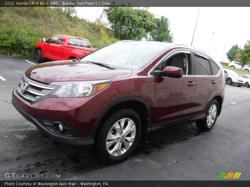 Basque Red Pearl II / Gray 2012 Honda CR-V EX-L 4WD