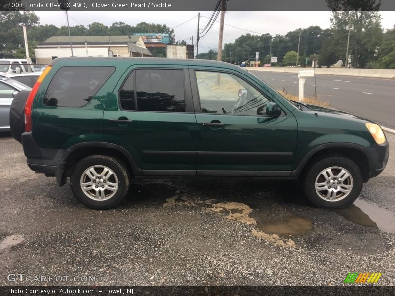 Clover Green Pearl / Saddle 2003 Honda CR-V EX 4WD