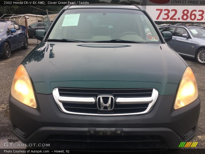 Clover Green Pearl / Saddle 2003 Honda CR-V EX 4WD