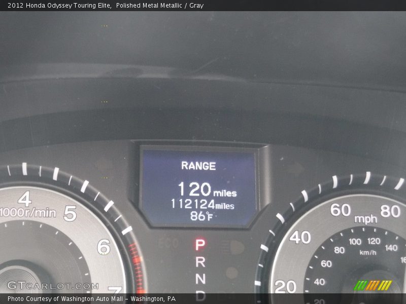 Polished Metal Metallic / Gray 2012 Honda Odyssey Touring Elite