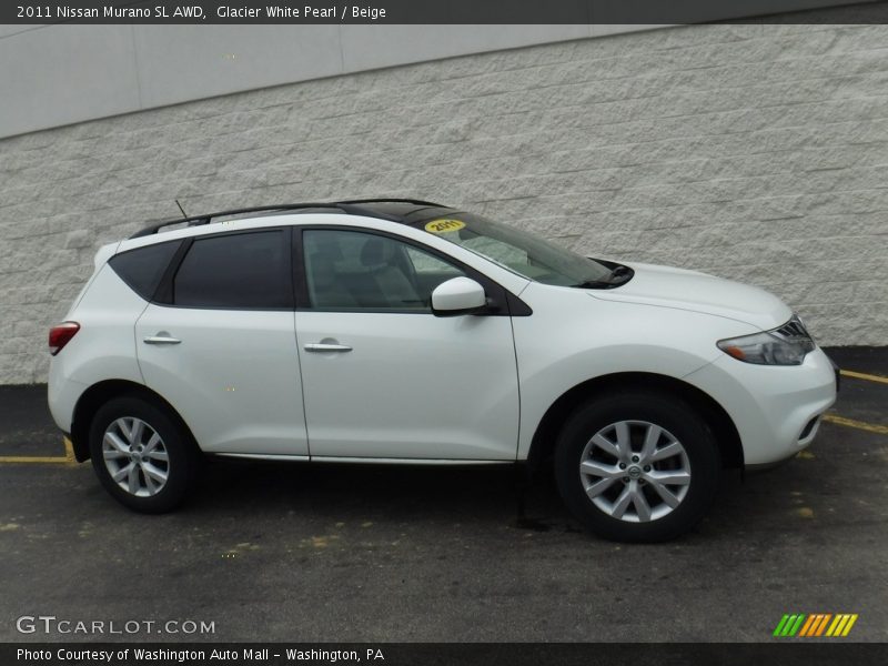 Glacier White Pearl / Beige 2011 Nissan Murano SL AWD