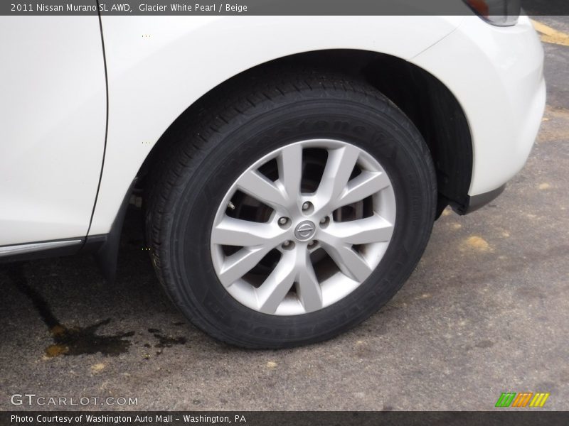 Glacier White Pearl / Beige 2011 Nissan Murano SL AWD
