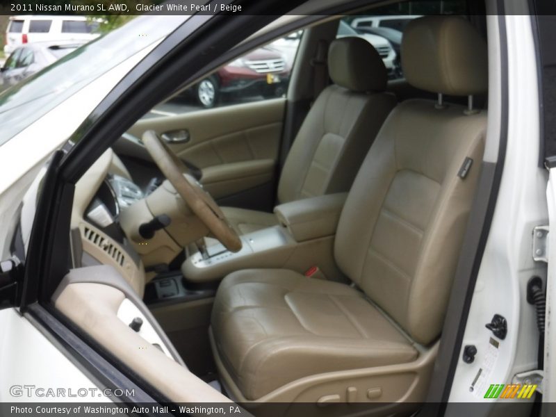Glacier White Pearl / Beige 2011 Nissan Murano SL AWD