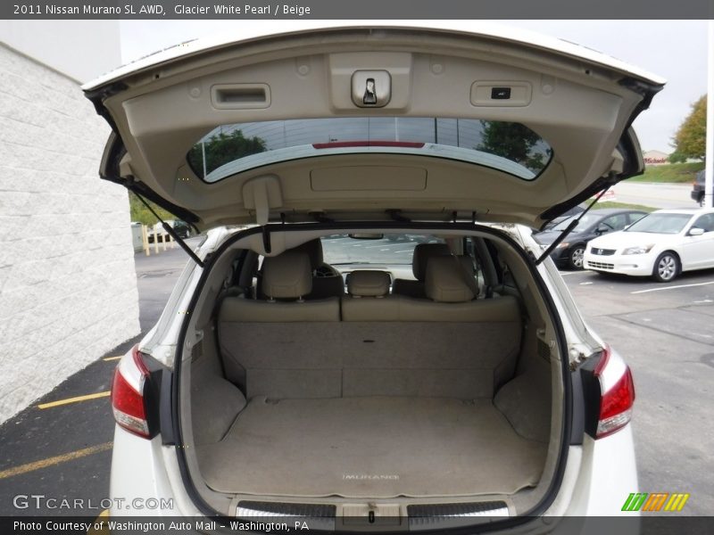 Glacier White Pearl / Beige 2011 Nissan Murano SL AWD