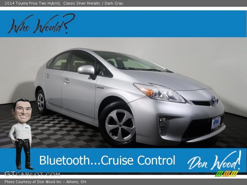 Classic Silver Metallic / Dark Gray 2014 Toyota Prius Two Hybrid