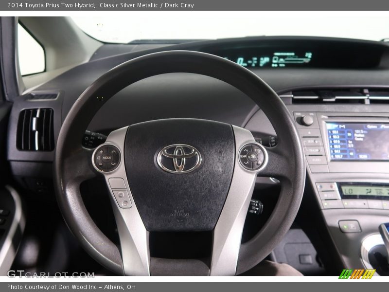 Classic Silver Metallic / Dark Gray 2014 Toyota Prius Two Hybrid