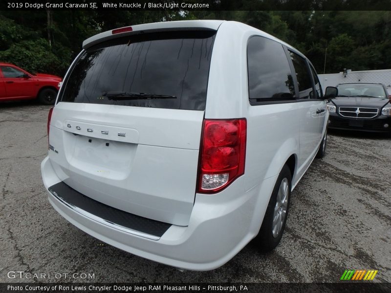 White Knuckle / Black/Light Graystone 2019 Dodge Grand Caravan SE