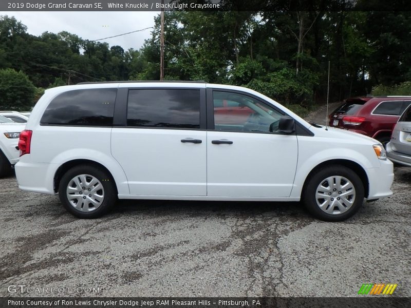 White Knuckle / Black/Light Graystone 2019 Dodge Grand Caravan SE
