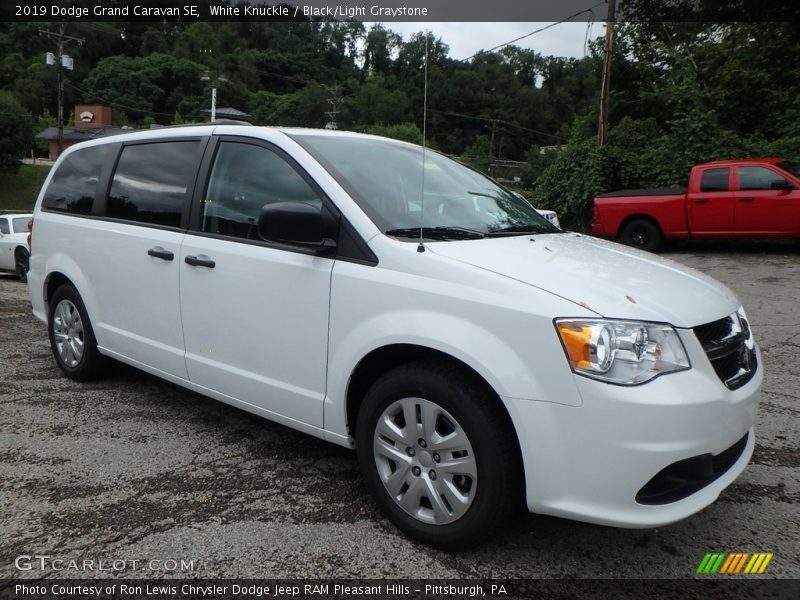 White Knuckle / Black/Light Graystone 2019 Dodge Grand Caravan SE