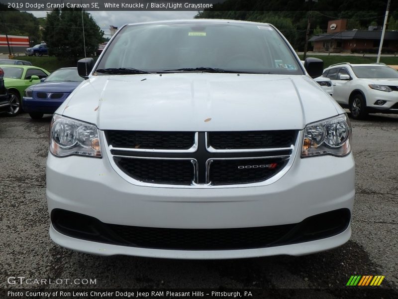 White Knuckle / Black/Light Graystone 2019 Dodge Grand Caravan SE