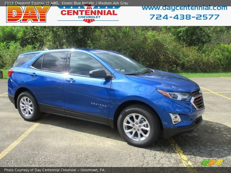 Kinetic Blue Metallic / Medium Ash Gray 2019 Chevrolet Equinox LS AWD