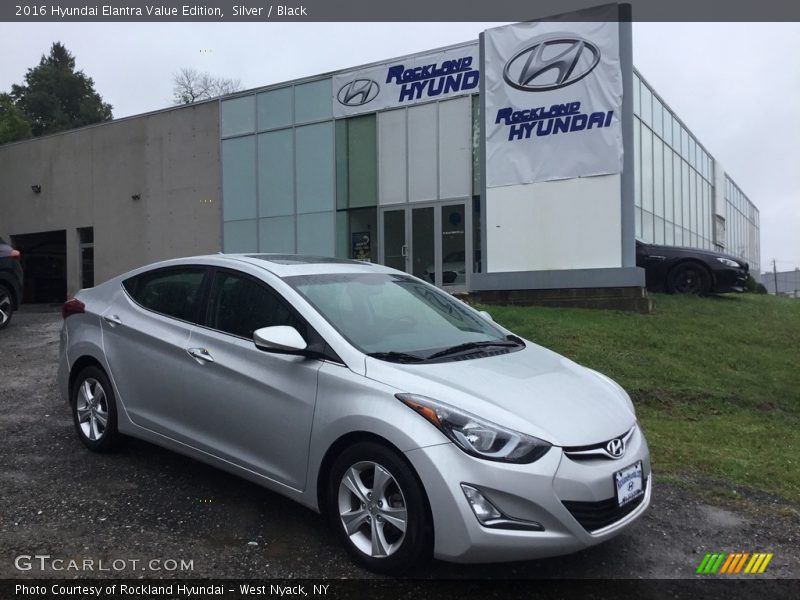 Silver / Black 2016 Hyundai Elantra Value Edition