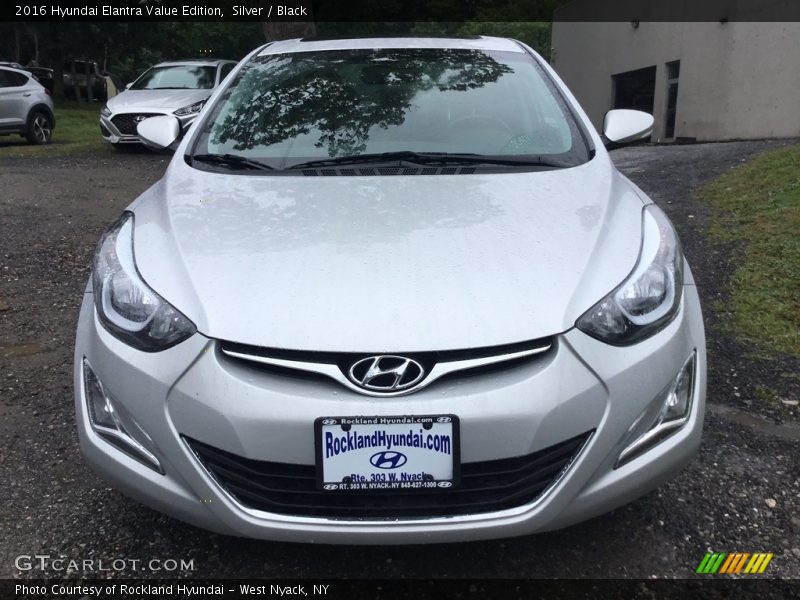 Silver / Black 2016 Hyundai Elantra Value Edition